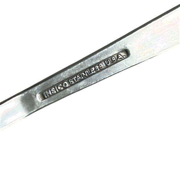 VTG International Stainless Spanish Rose Tablespoon Serving Spoon Flatware 8.25" - Picture 3 of 6